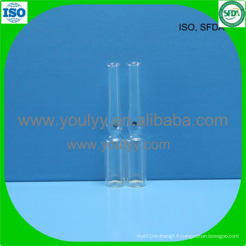 1 ml Clear Color Point Type B Ampoule en verre